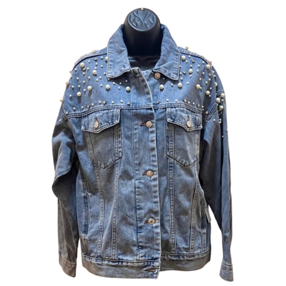 [NWT] Women Sz Sm Pearl Jean Jacket Forever 21 Premium Label
